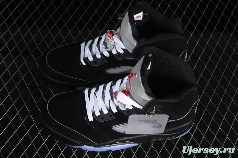 Nike Air Jordan 5 Black Metallic Reimagined Basketball Shoes HF3975-001