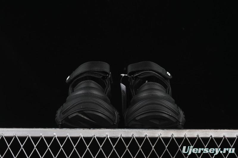 Adidas NY MLB Winner Chunky Mask New York Yankees Height Increase Platform Sandals - 3ASDW015350BKS