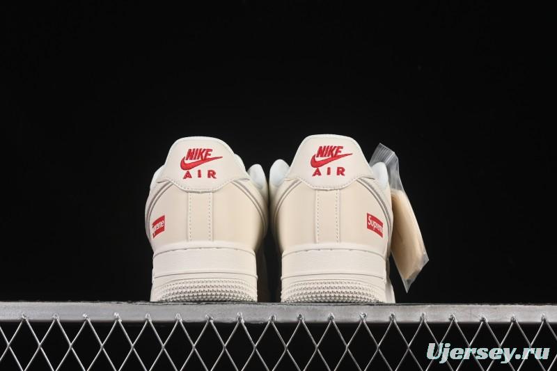 Nike Air Force 1 '07 Low Supreme Collaboration Versatile Beige Casual Sneakers - CS5288-011