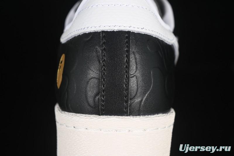 Adidas Bape Superstar Casual Sneakers with Shell Toe Design - JQ3666