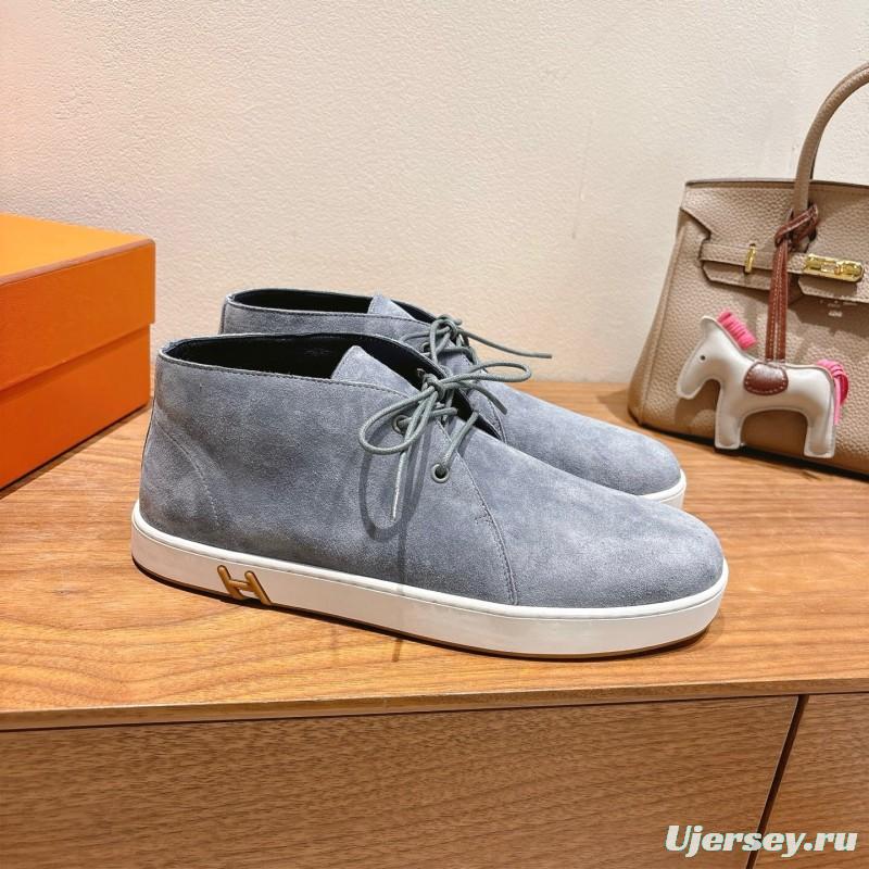 2025 Unisex H Grey Suede Boots AS00380