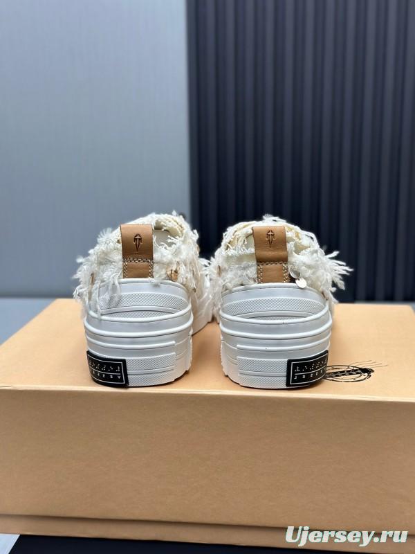 2025 Unisex XVESSEL White Canvas Plimsolls Vulcanized AS00260
