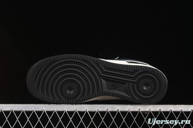 Nike Air Force 1 '07 Low LV Collaboration Black Leather Casual Sneakers - YX5066-349