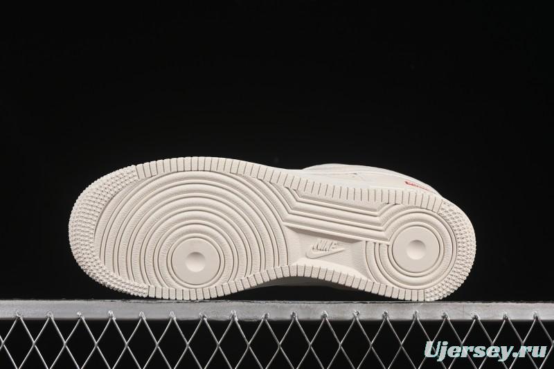Nike Air Force 1 '07 Low Supreme Collaboration Versatile Beige Casual Sneakers - CS5288-011