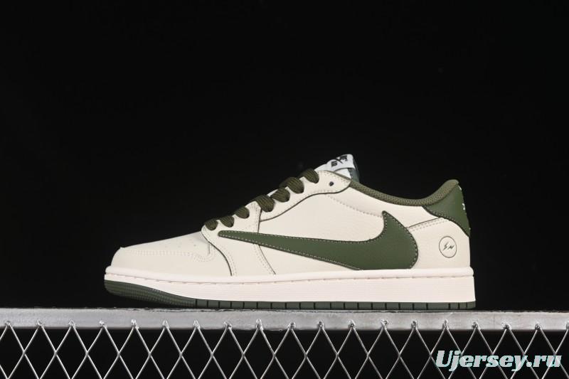 Nike Travis Scott x Fragment Design x Air Jordan 1 Low OG SP AJ1 Low-top Casual Sneakers - LK1099-063