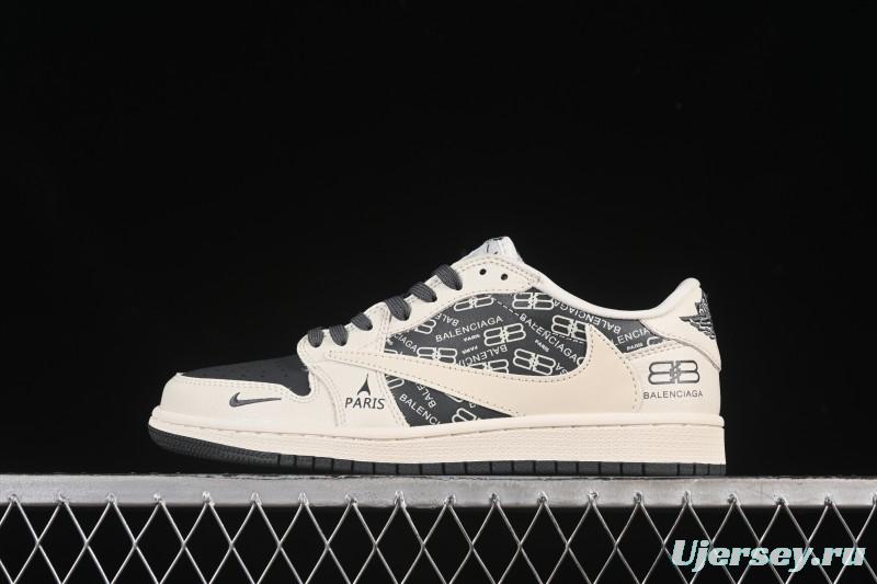 Nike Travis Scott x Fragment Design x Air Jordan 1 Low OG SP AJ1 Low Top Casual Shoes - LD2025-019