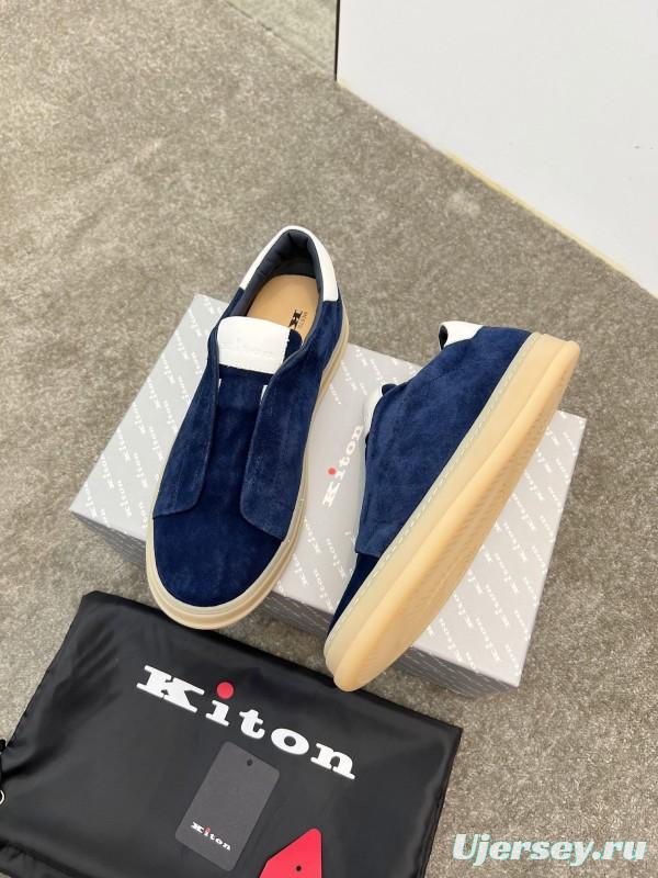 Kiton Men's Four Seasons Classic Casual Slip-On Loafer - AS00320