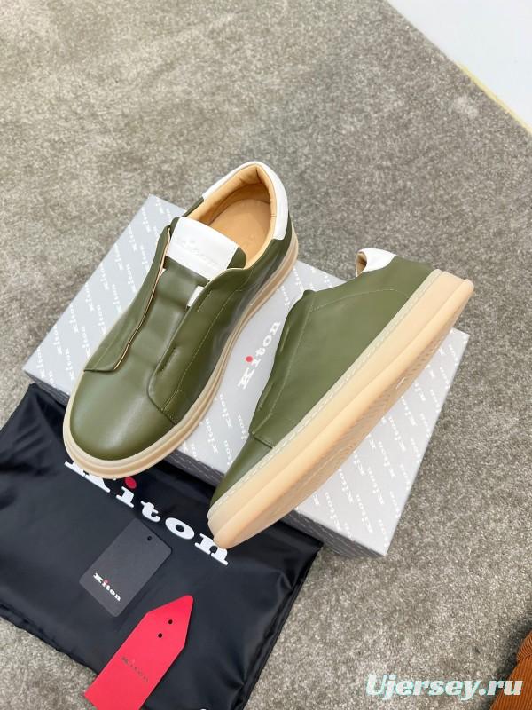 Kiton Men's Four Seasons Classic Casual Slip-On Loafer - AS00320