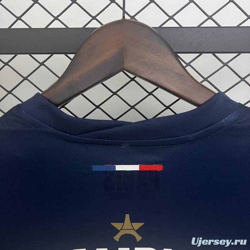 1 Star 24/25 PSG Home Jersey With 25 Champions Printing