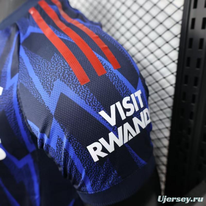 Player Version 25/26 Arsenal Third Blue with Geometric Lightning Pattern Jersey