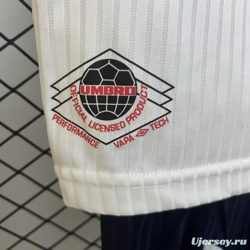 Retro 1998 Kids England Home Size 16-28 Jersey