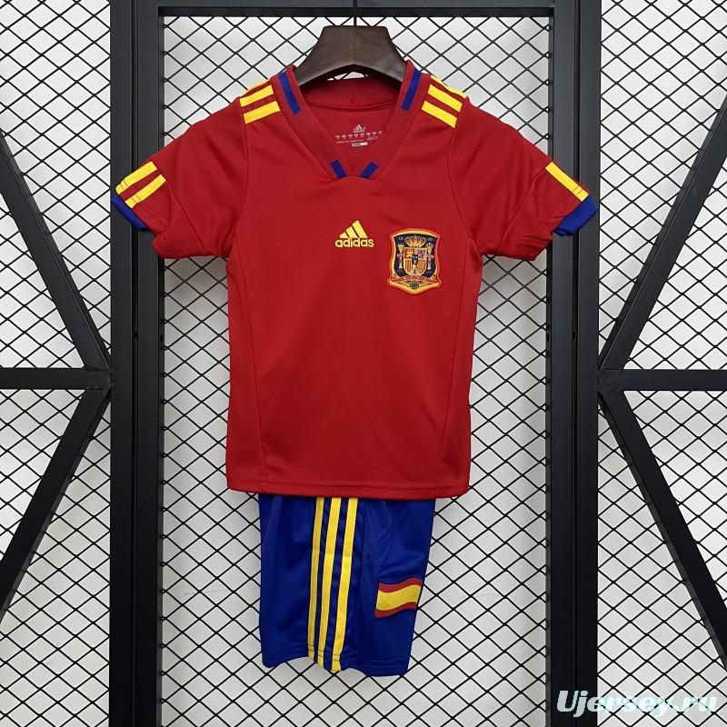 Retro 2010 Kids Spain Home Size 16-28 Jersey