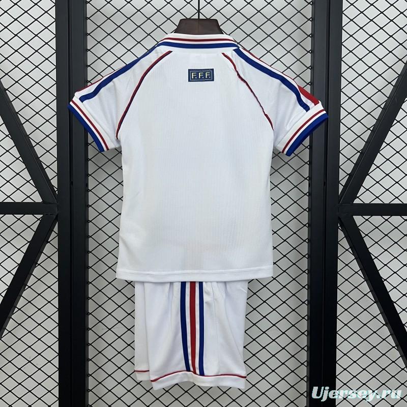 1998 Kids France Away Size 16-28 Jersey