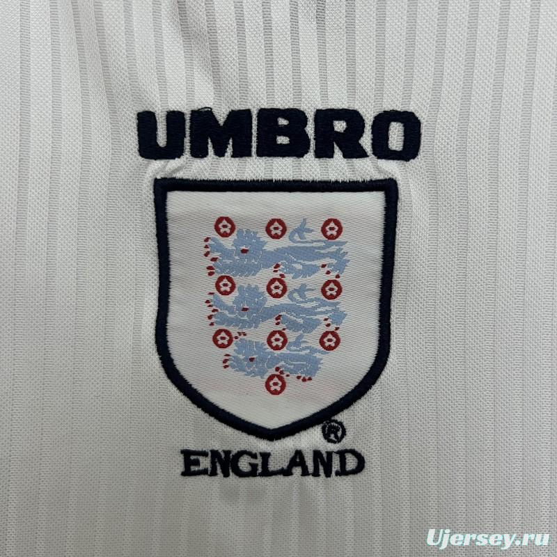 Retro 1998 Kids England Home Size 16-28 Jersey