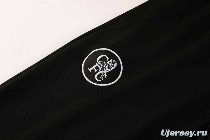 25/26 Chelsea Black/Blue Full Zipper Jacket +Long Pants