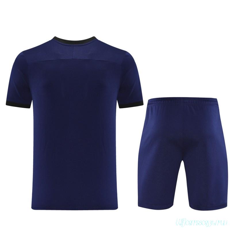 2025 NIKE Navy Short Sleeve Jersey + Shorts