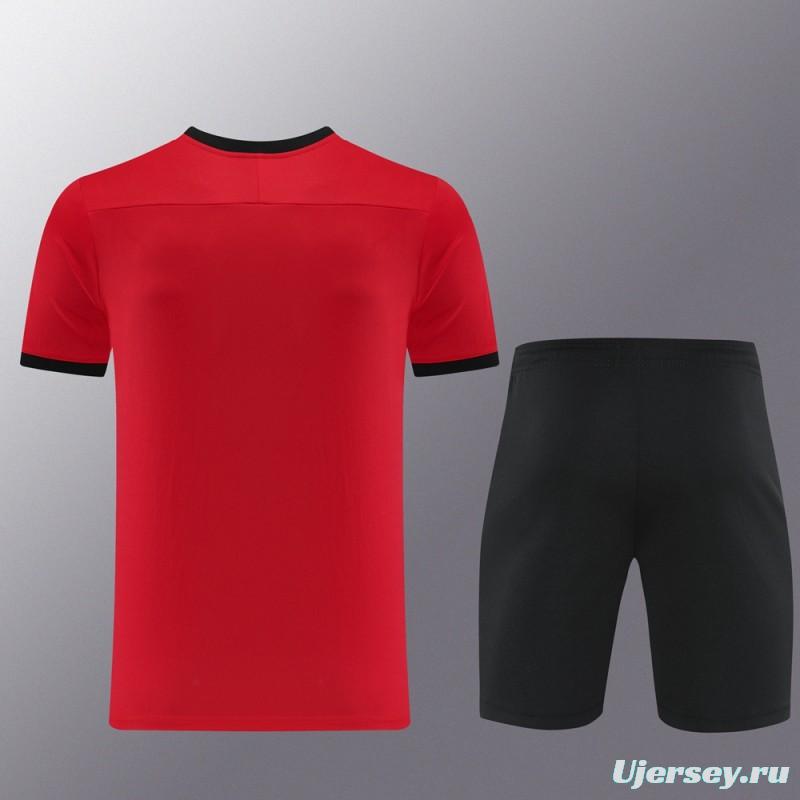 2025 NIKE Red Short Sleeve Jersey + Shorts