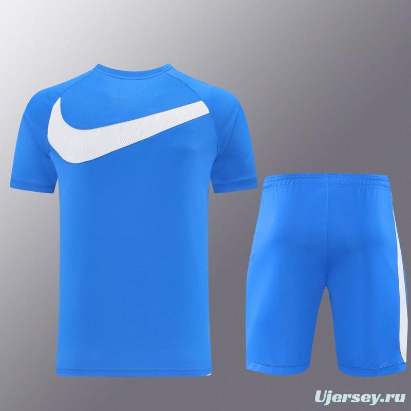 25/26 Nike Blue Short Sleeve Jersey+Shorts