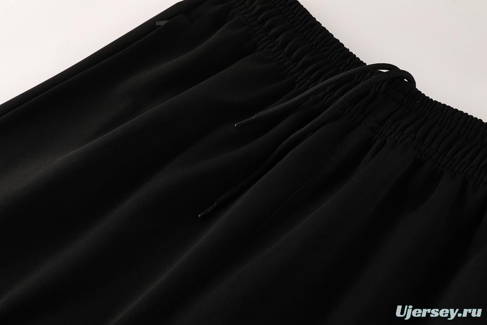 2025 Nike Black/Deep Grey Full Hoodie Zipper Jacket +Long Pants