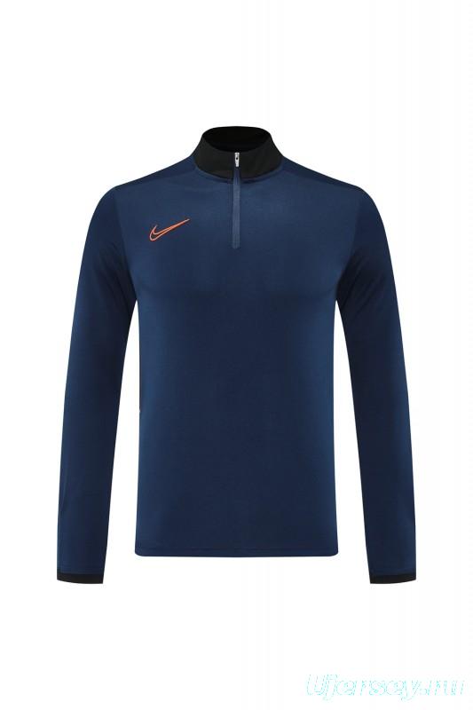 2025 Nike Navy Full Hoodie Zipper Jacket +Long Pants