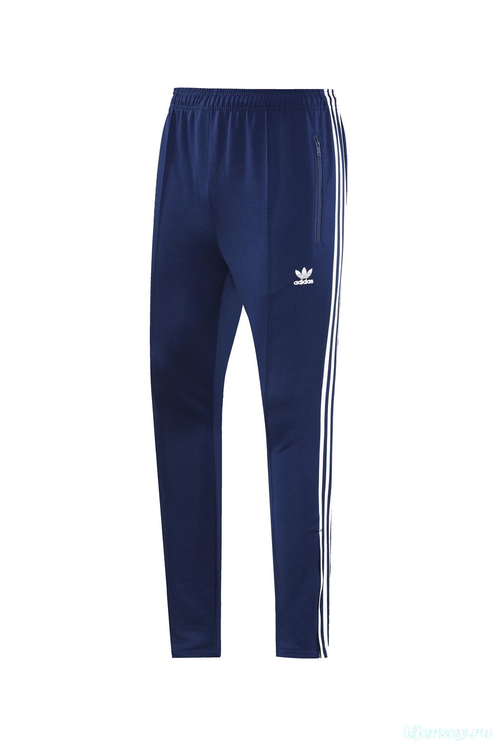 2025 Adidas Original Navy Full Hoodie Zipper Jacket +Long Pants