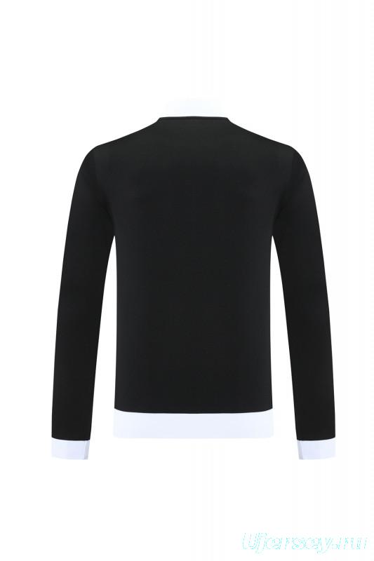 2025 Adidas Original Black Full Hoodie Zipper Jacket +Long Pants