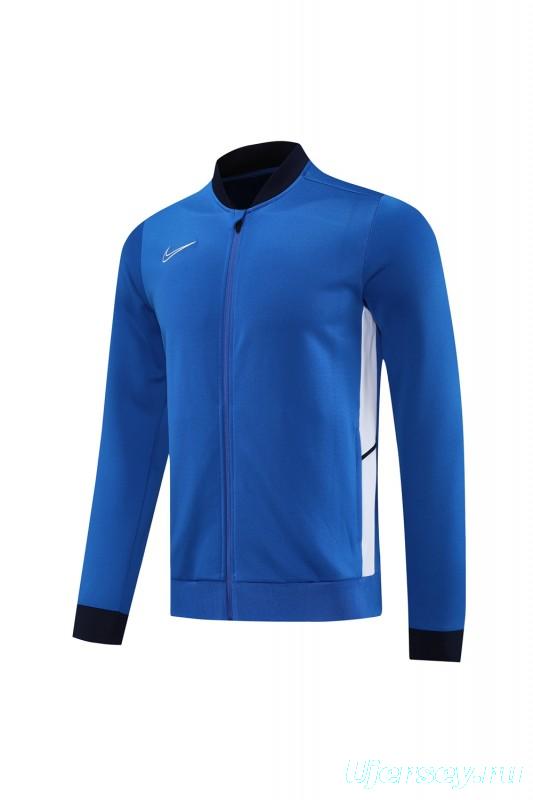 2025 Nike Blue Full Hoodie Zipper Jacket +Long Pants