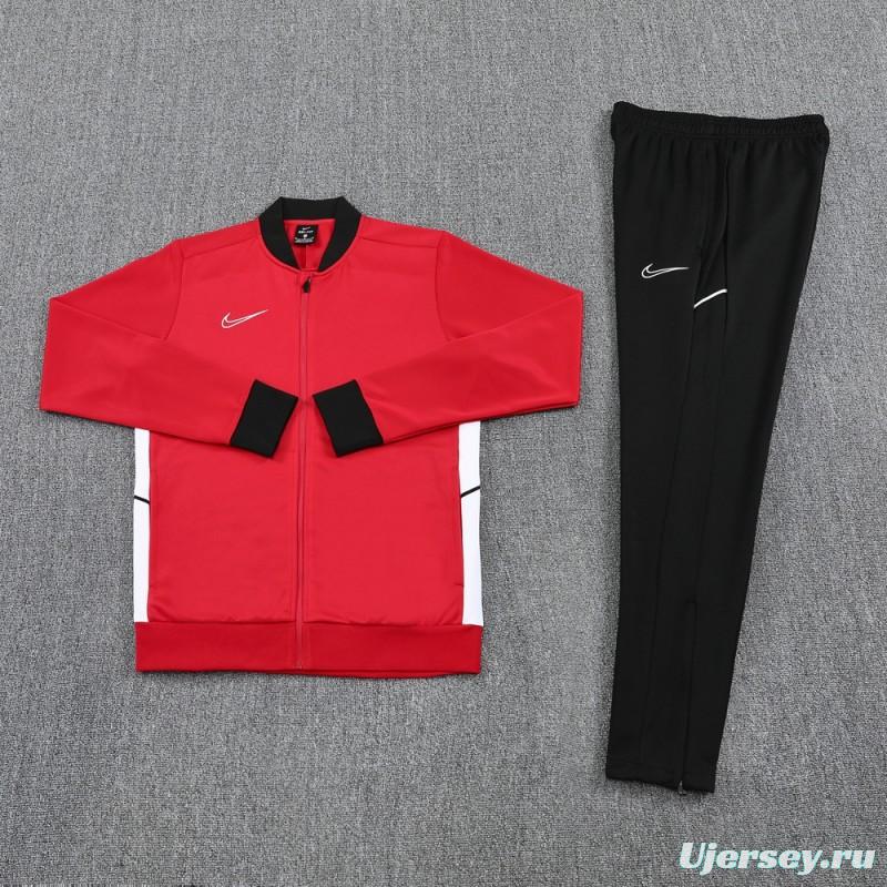 2025 NIKE Red Full Zipper Jacket + Long Pants