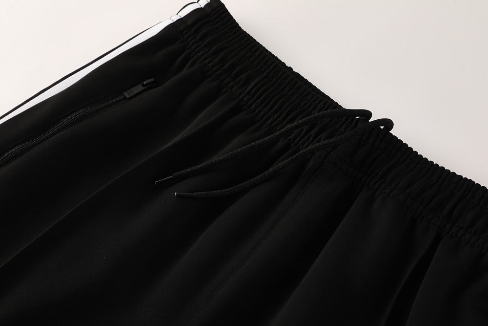2025 Adidas Original Black Full Hoodie Zipper Jacket +Long Pants