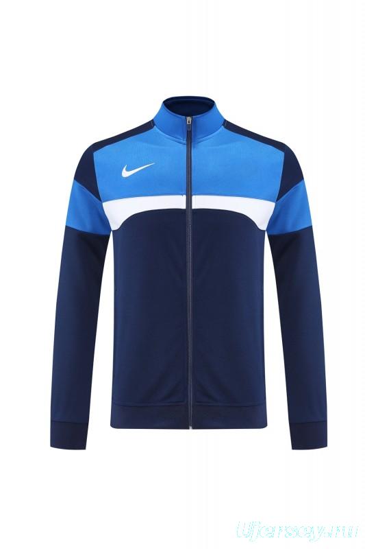 2025 Nike Blue/Navy Full Hoodie Zipper Jacket +Long Pants