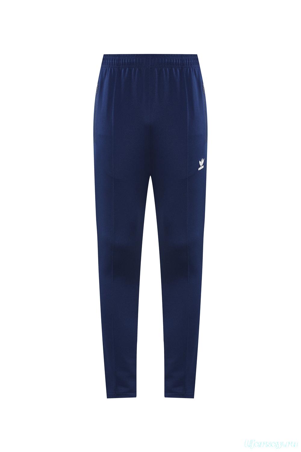 2025 Adidas Original Navy Full Hoodie Zipper Jacket +Long Pants