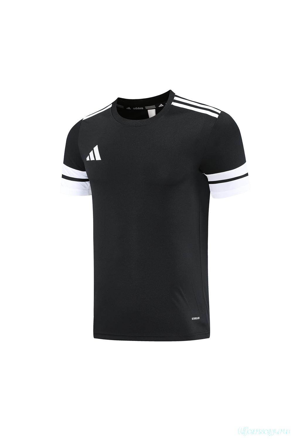 2025 Adidas Black Short Sleeve Jersey+Shorts
