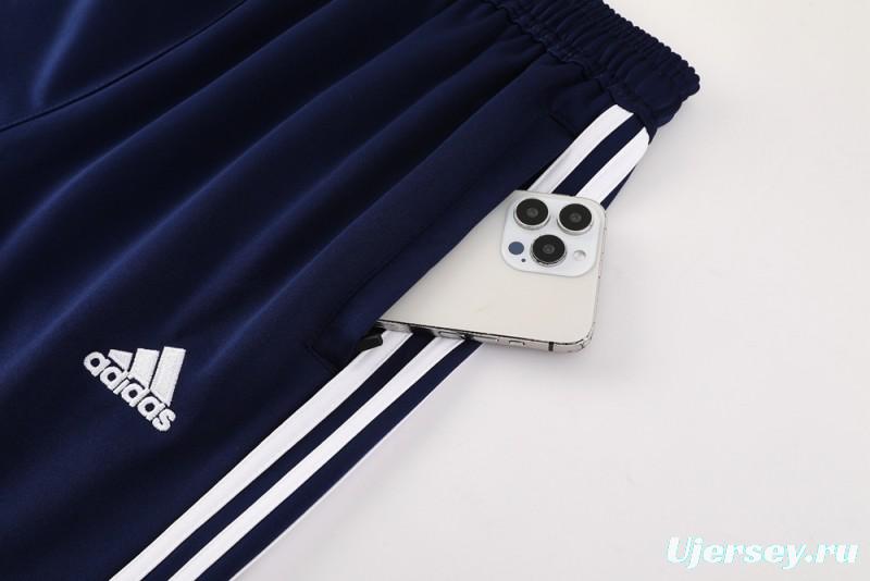 2025 Adidas Blue/Navy Full Zipper Jacket +Long Pants