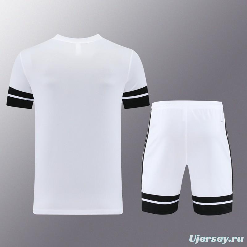 2025 Adidas White Short Sleeve Jersey+Shorts
