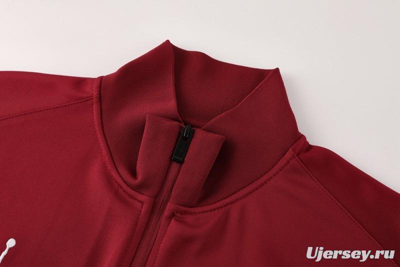 25/26 PSG Red Full Zipper Jacket +Long Pants