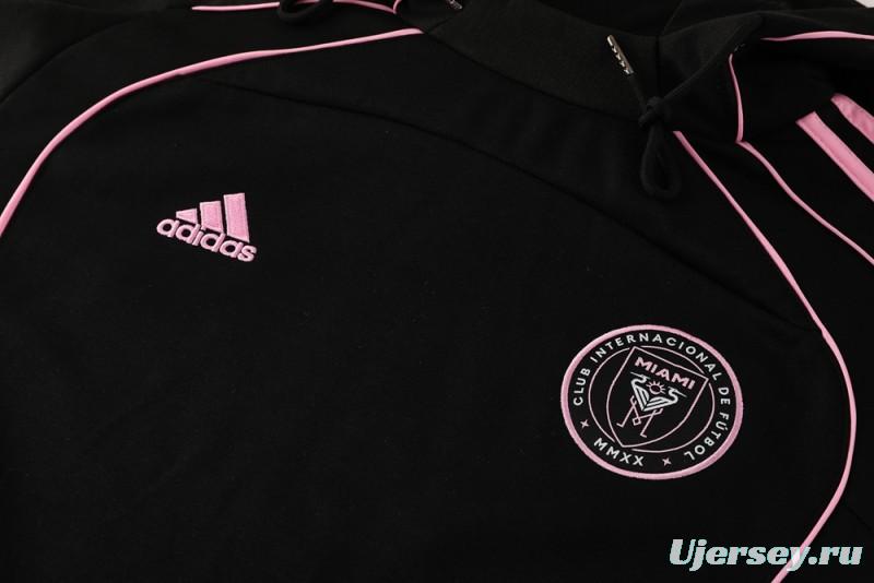 2025 Inter Miami Black Full Hoodie Zipper Jacket +Long Pants