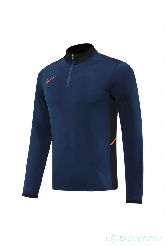 2025 Nike Navy Full Hoodie Zipper Jacket +Long Pants