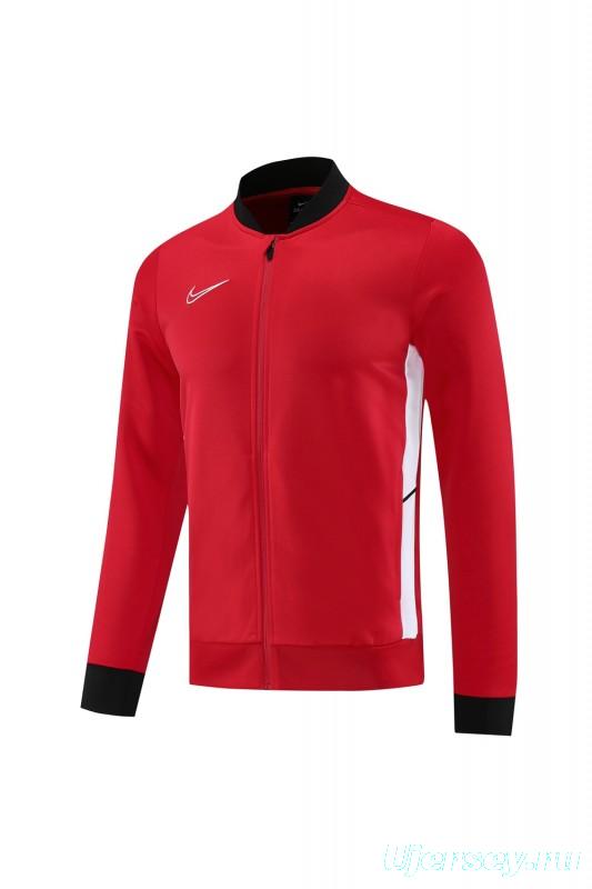 2025 NIKE Red Full Zipper Jacket + Long Pants