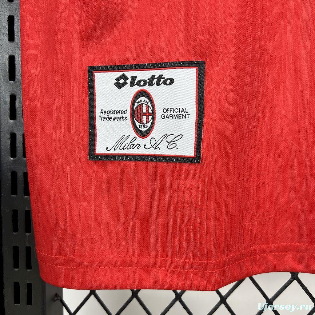 Retro 1998/99 AC Milan Away Red Jersey