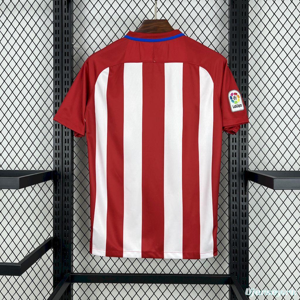 Retro 2016/17 Atletico Madrid Home Jersey