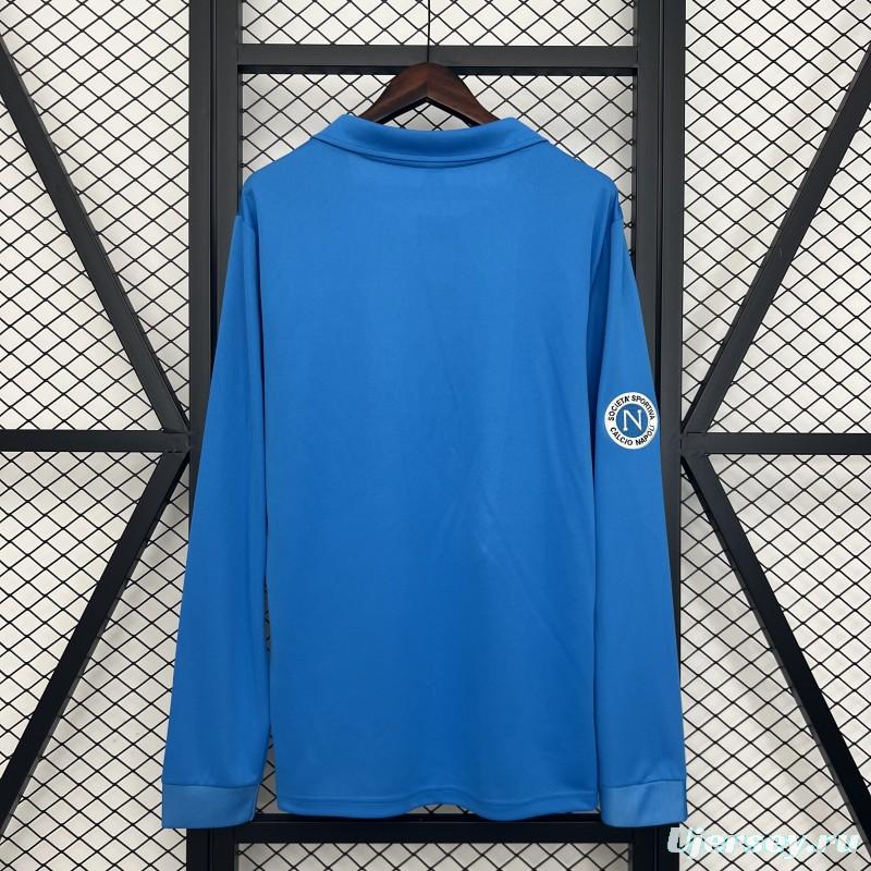87/88 Retro Long Sleeve Napoli Home Jersey