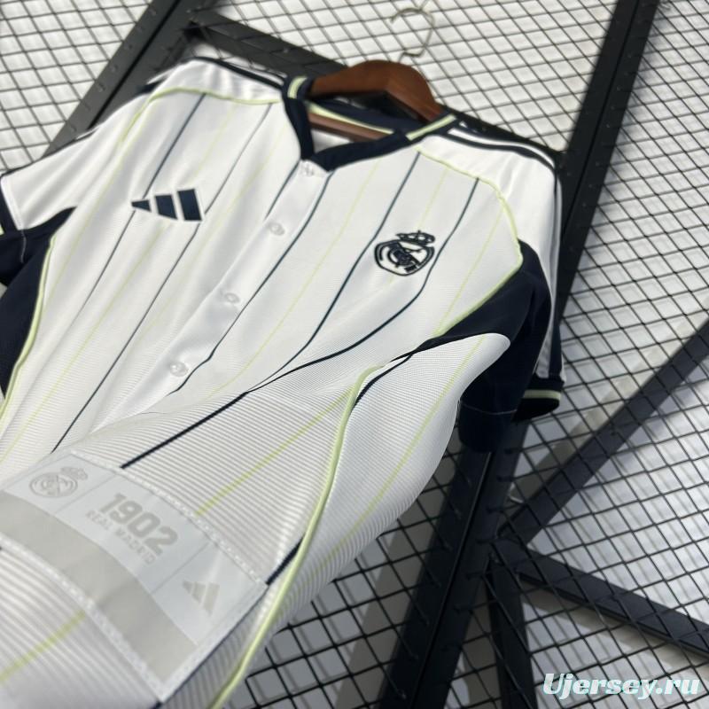 25/26 Real Madrid US Pack Baseball Jersey