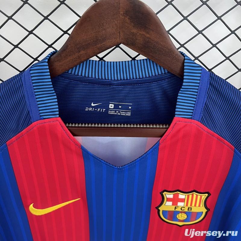 14/15 Retro Long Sleeve Barcelona Home Jersey