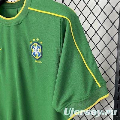 Retro 1998 Brazil Goalkeeper Green Jersey