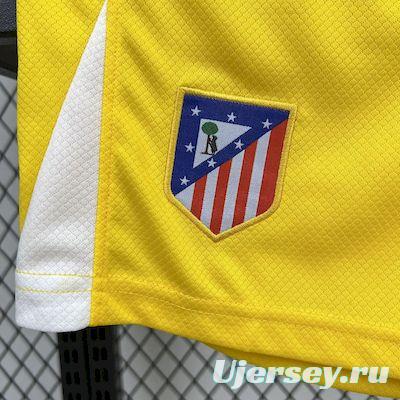 2025/26 Kids Atletico Madrid Yellow Goalkeeper Jersey