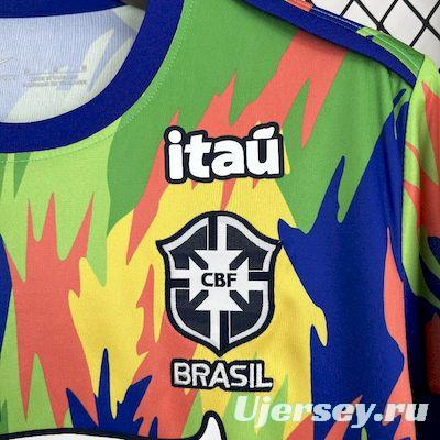 2025 Brazil Rainbow with Camouflage Pattern Jersey