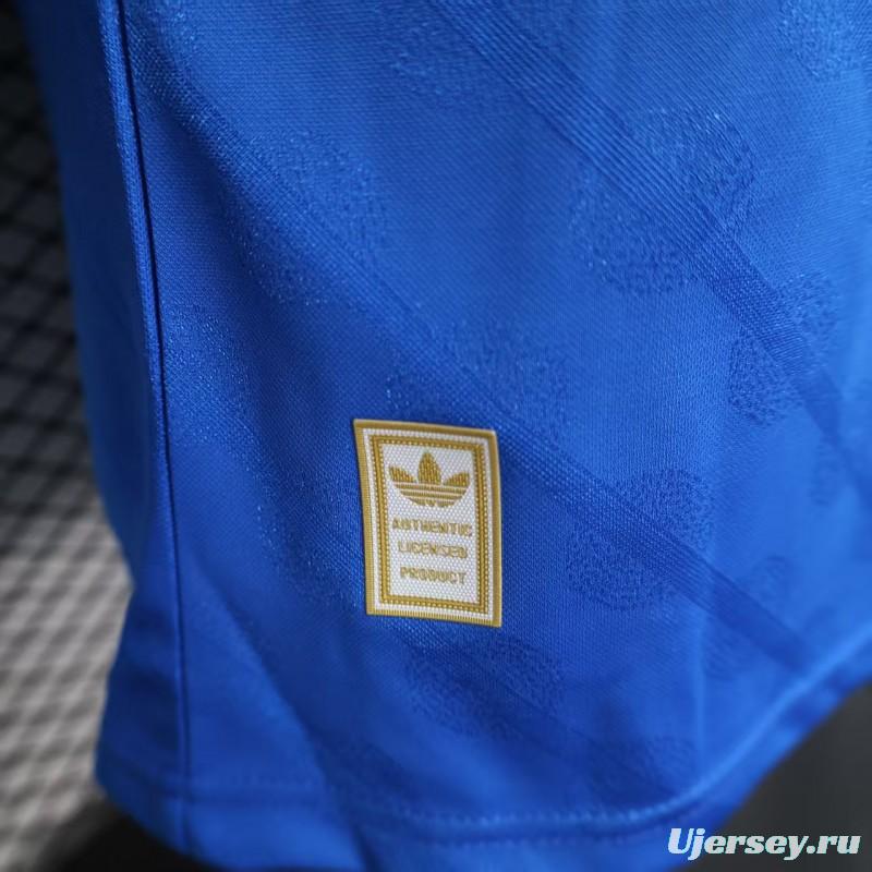 Player Version 25/26 Real Madrid Third Blue Long Sleeve Jersey