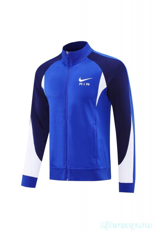 2025 NIKE Blue/Navy Full Zipper Jacket + Long Pants
