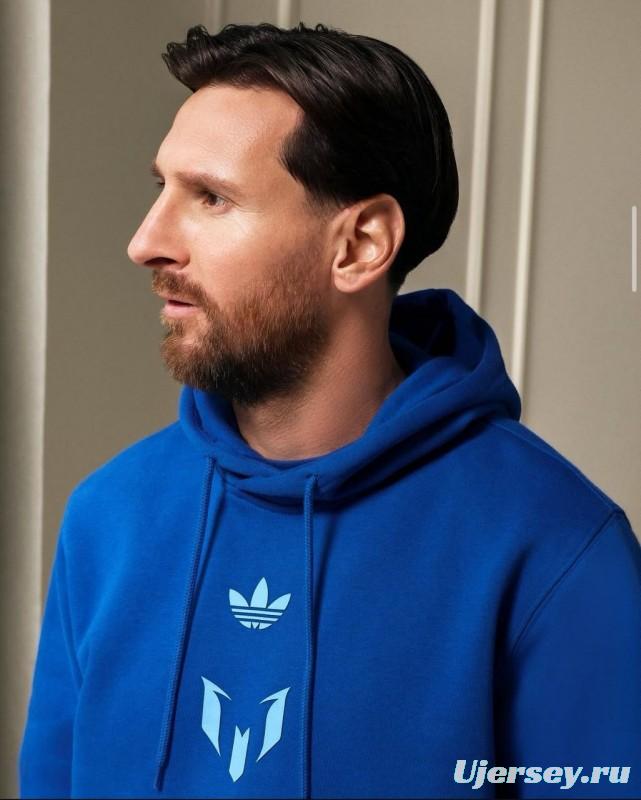 25/26 Inter Miami Messi Fleece-lined Hoodie 9 Color Full Zipper Jacket + Long Pants