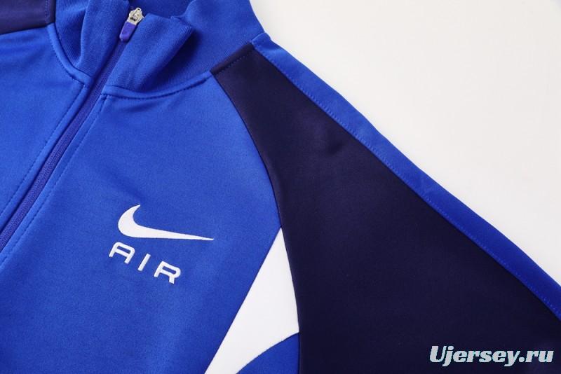 2025 NIKE Blue/Navy Full Zipper Jacket + Long Pants
